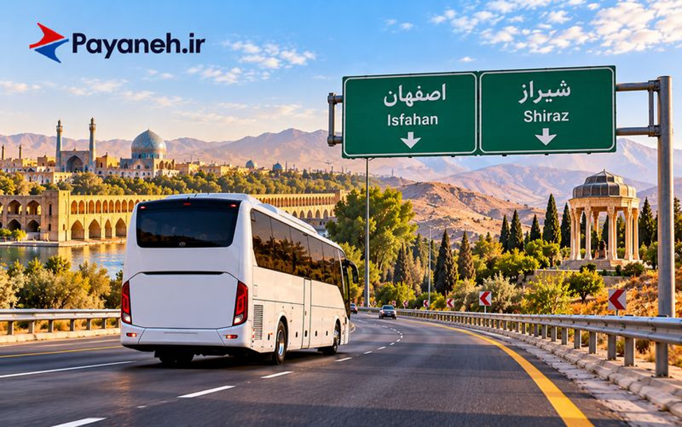 راهنمای مسیر اصفهان به شیراز