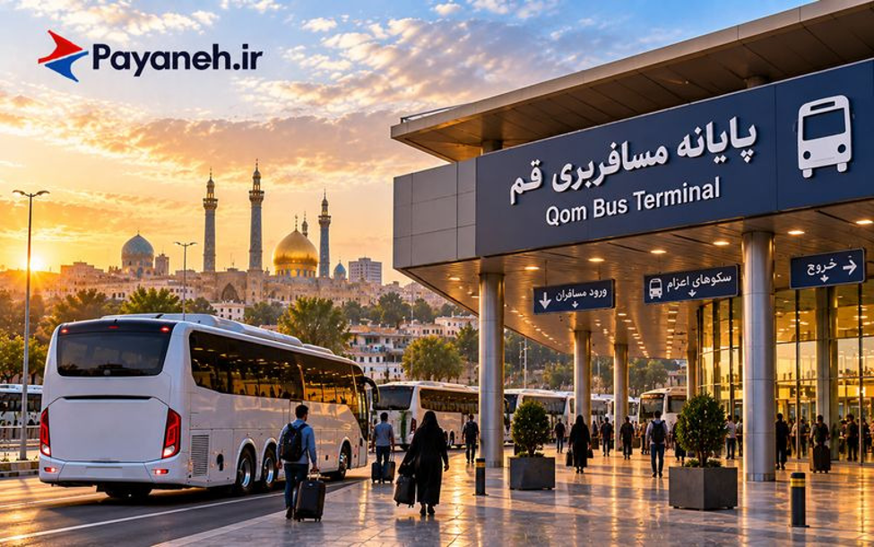 معرفی کامل ترمینال های مسافربری قم